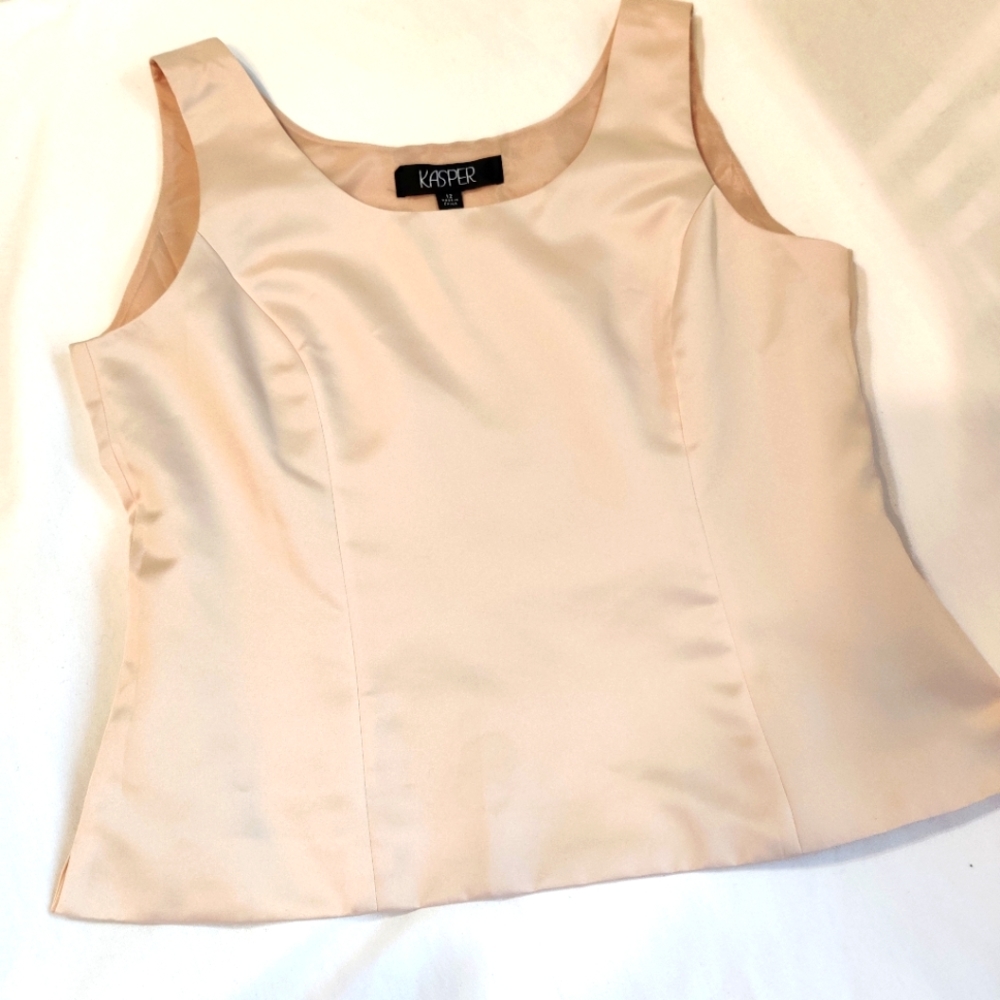 Kasper Sleeveless Ivory Formal top 12